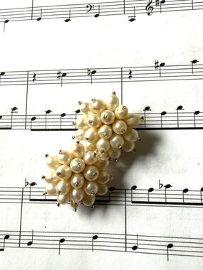 4 for $20 Pearl Cluster Clip-On Earrings - Ivory Pearls